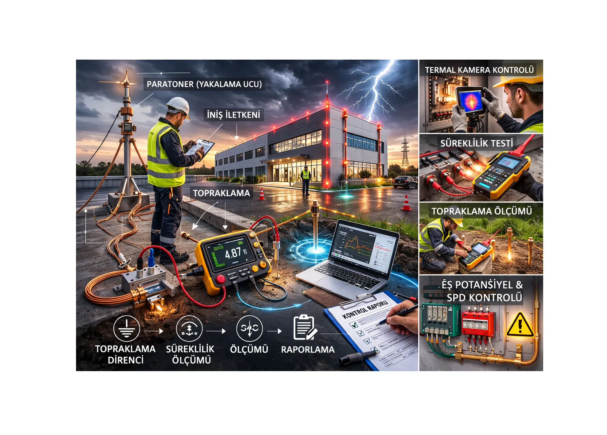 Yıldırımdan Korunma Tesis Kontrolü